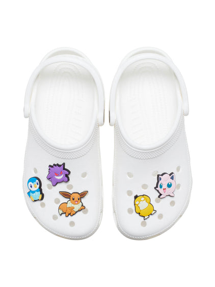 Jibbitz Pokémon Variados Pack 5 Blanco Crocs