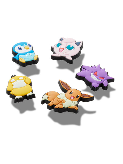 Jibbitz Pokémon Variados Pack 5 Blanco Crocs