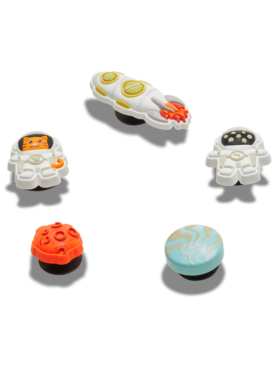 Jibbitz Astronauta Pack de 5 Blanco Crocs