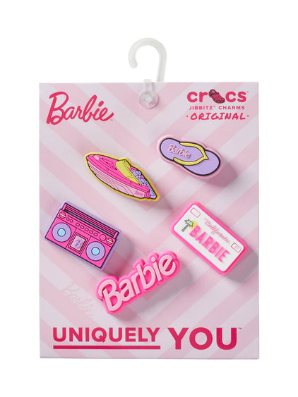 Jibbitz Barbie Retro Pack 5 Rosado Crocs
