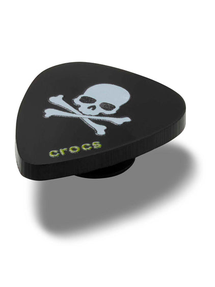 Jibbitz Uña Guitarra Calavera Negro Crocs
