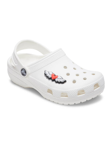 Jibbitz Dibujo Alas de Corazón Blanco Crocs