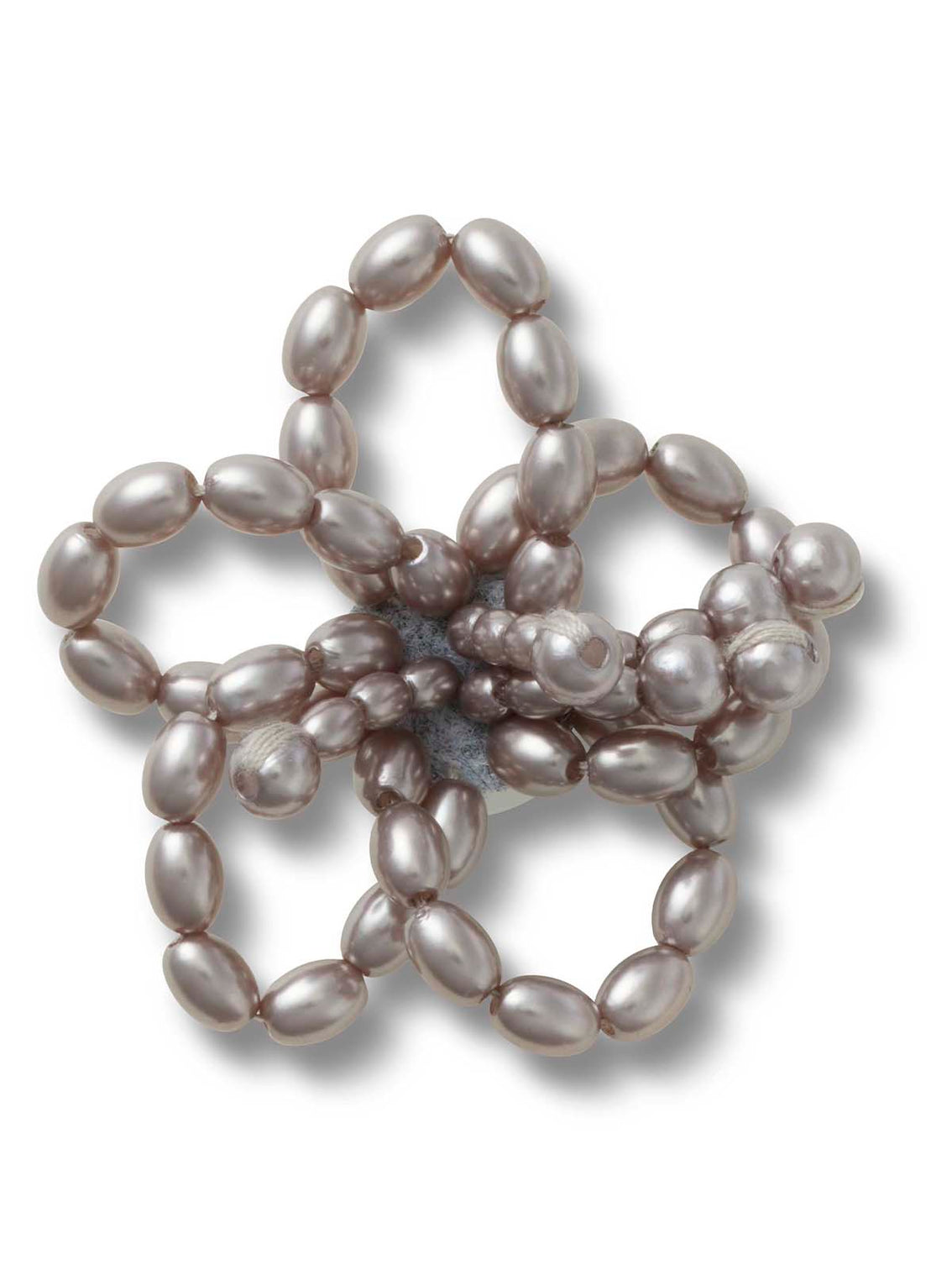 Jibbitz Flor Clásica Con Cuentas Plateado Crocs