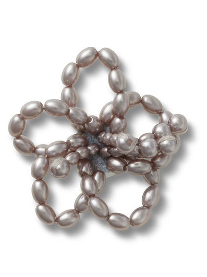 Jibbitz Flor Clásica Con Cuentas Plateado Crocs