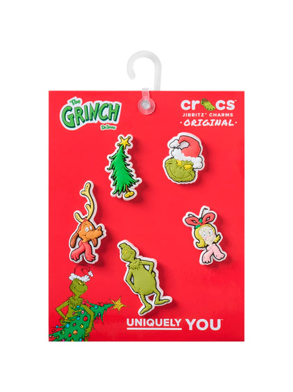 Jibbitz El Grinch Pack 5 Blanco Crocs