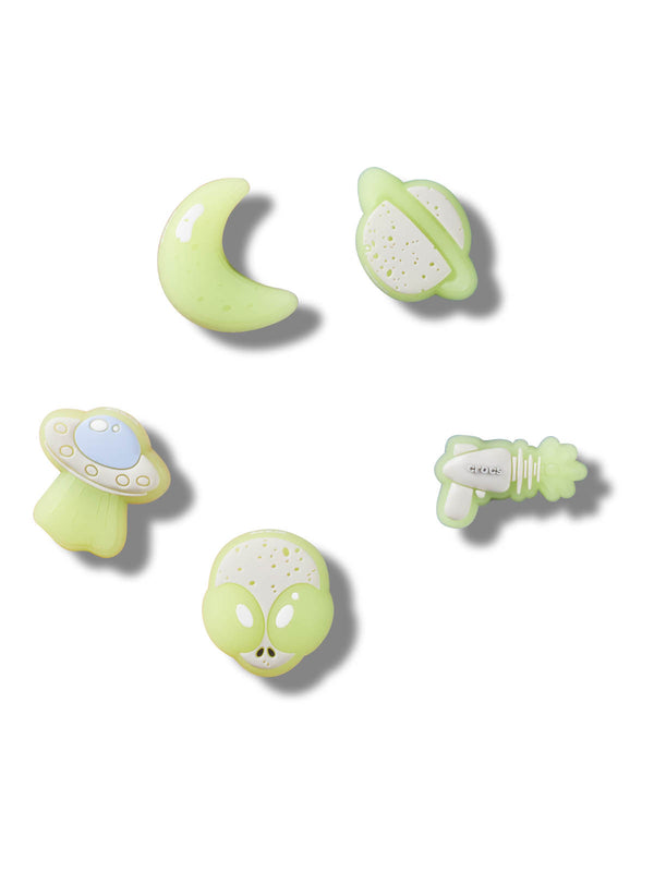 Jibbitz Espacio Brilla en la Oscuridad Pack x5 Crocs
