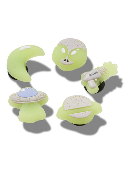 Jibbitz Espacio Brilla en la Oscuridad Pack x5 Crocs