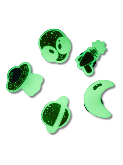 Jibbitz Espacio Brilla en la Oscuridad Pack x5 Crocs