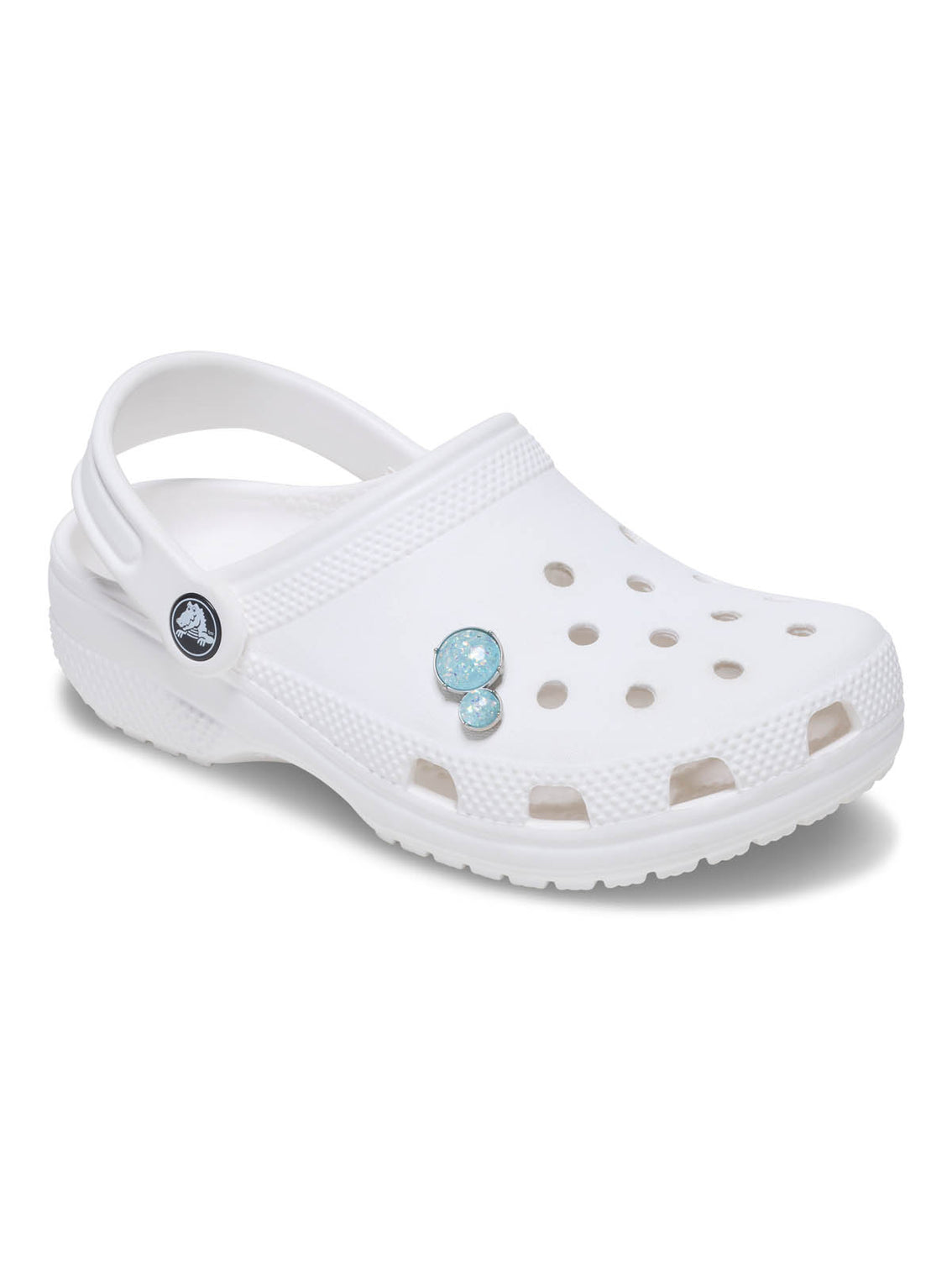 Jibbitz Doble Gema SMT Opalescente Plateado Crocs