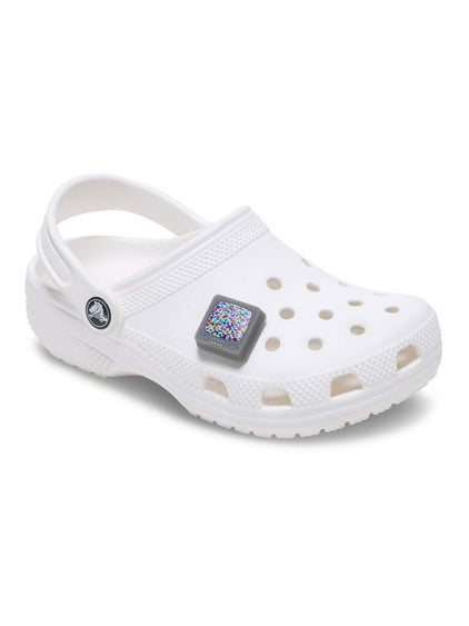 Jibbitz Televisor Pixelado con Luz Gris Crocs