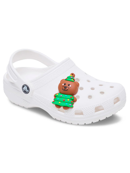 Jibbitz Osito Navideño Colgante Blanco Crocs