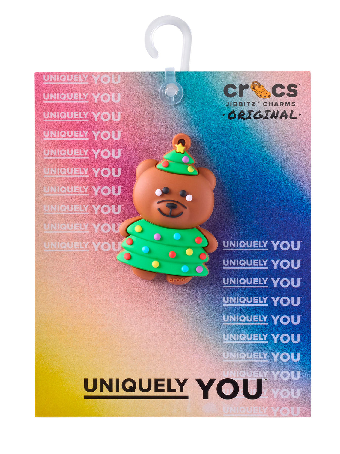 Jibbitz Osito Navideño Colgante Blanco Crocs