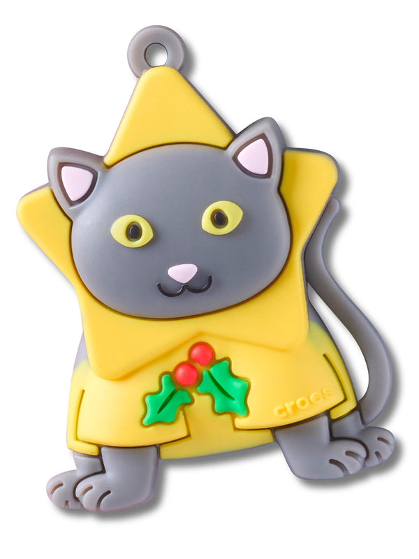 Jibbitz Gato Navideño Colgante Blanco Crocs