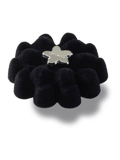 Jibbitz Flor de Terciopelo Negro Negro Crocs