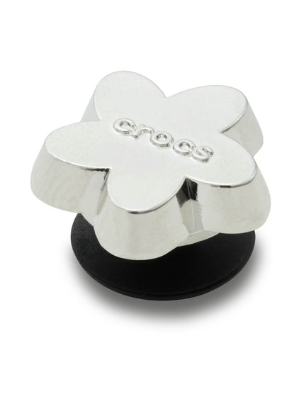 Jibbitz Flor Plateada Plateado Crocs