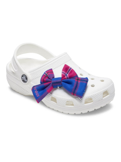 Jibbitz Lazo Cuadrillé Rosado Azul Crocs