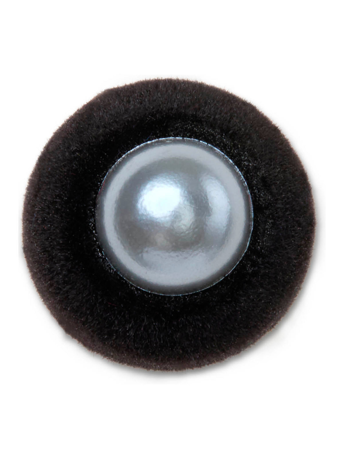 Jibbitz Perla Negra Terciopelo SMT Negro Crocs