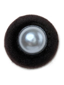 Jibbitz Perla Negra Terciopelo SMT Negro Crocs