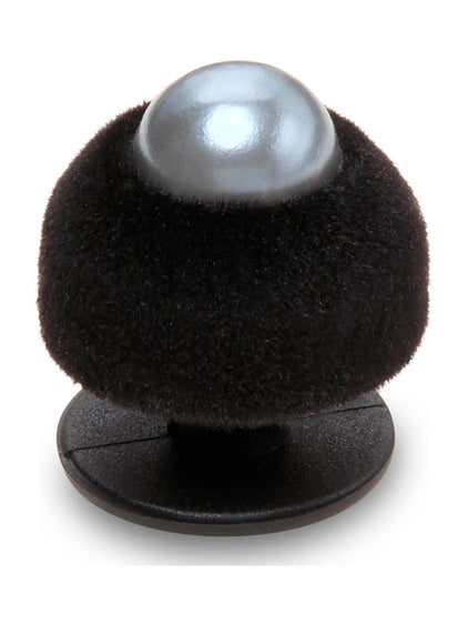 Jibbitz Perla Negra Terciopelo SMT Negro Crocs