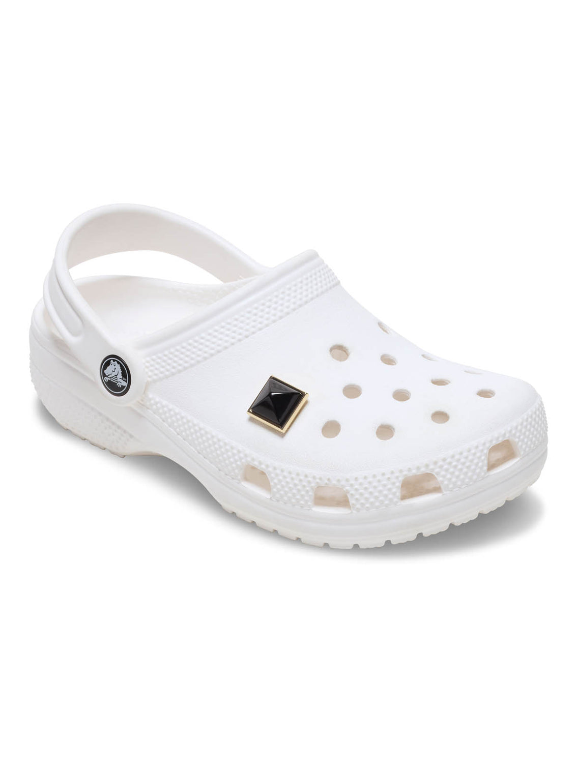Jibbitz Pirámide Negro y Dorado Crocs