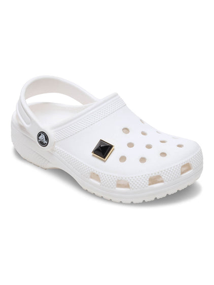 Jibbitz Pirámide Negro y Dorado Crocs