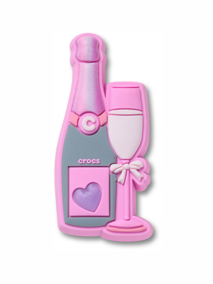 Jibbitz Copa y Botella de Champagne Amarillo Crocs
