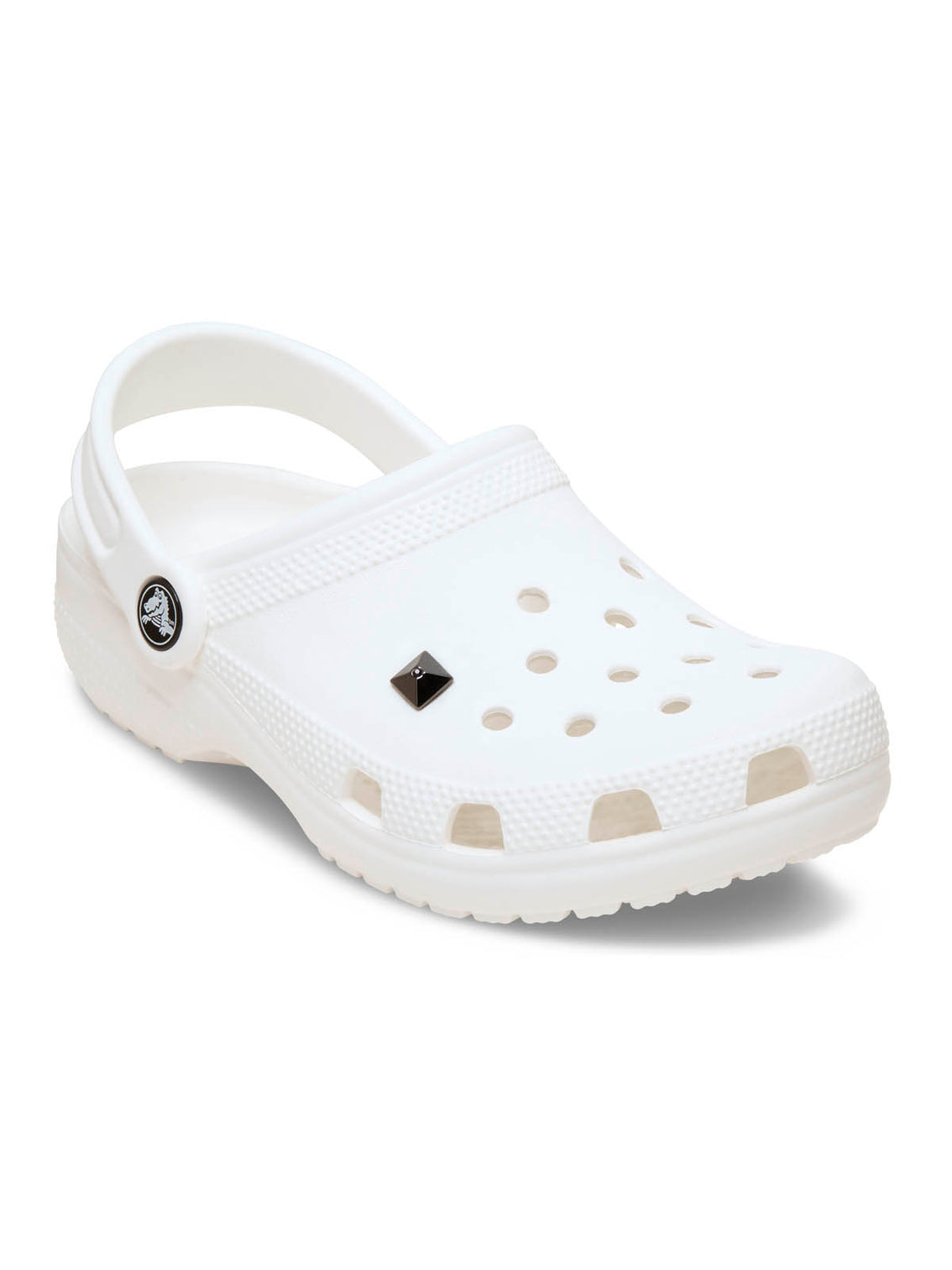 Jibbitz Tacha Pirámide Plata Oscura Negro Crocs