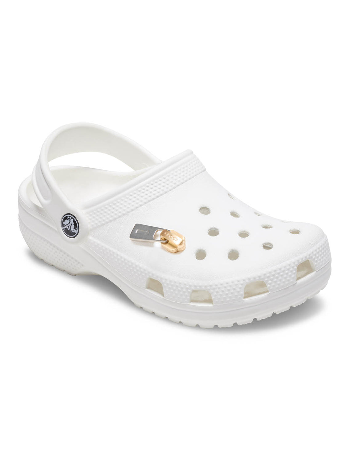 Jibbitz Cierre Dorado y Plateado Dorado Crocs
