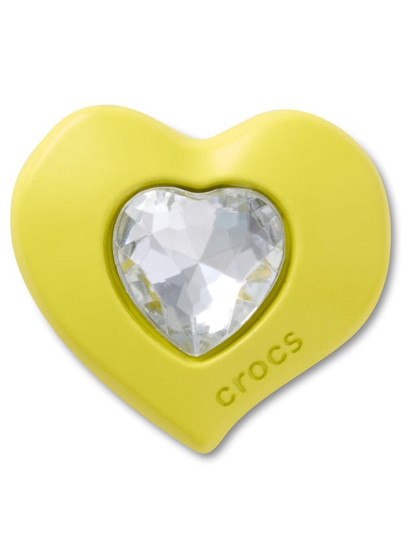 Jibbitz Corazón con Gema Amarillo Crocs
