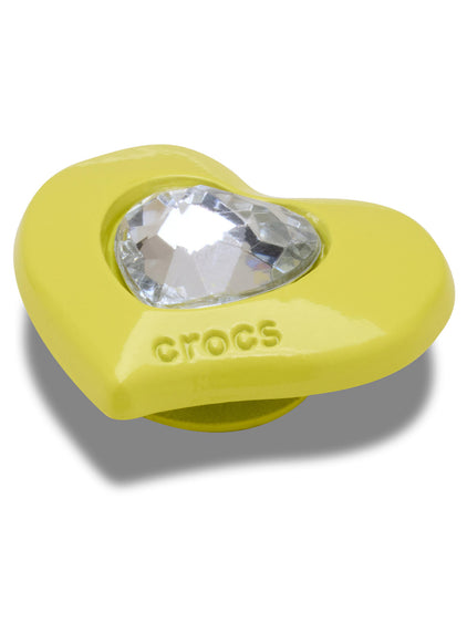 Jibbitz Corazón con Gema Amarillo Crocs