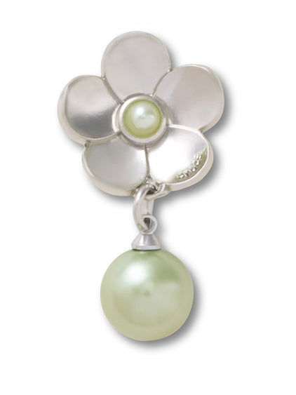 Jibbitz Perla Colgante con Flor Plateado Crocs