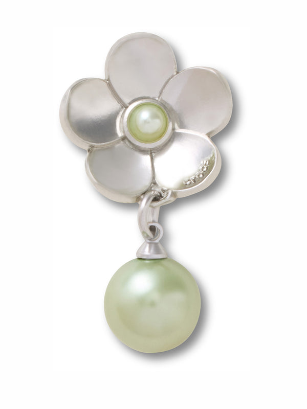 Jibbitz Perla Colgante con Flor Plateado Crocs
