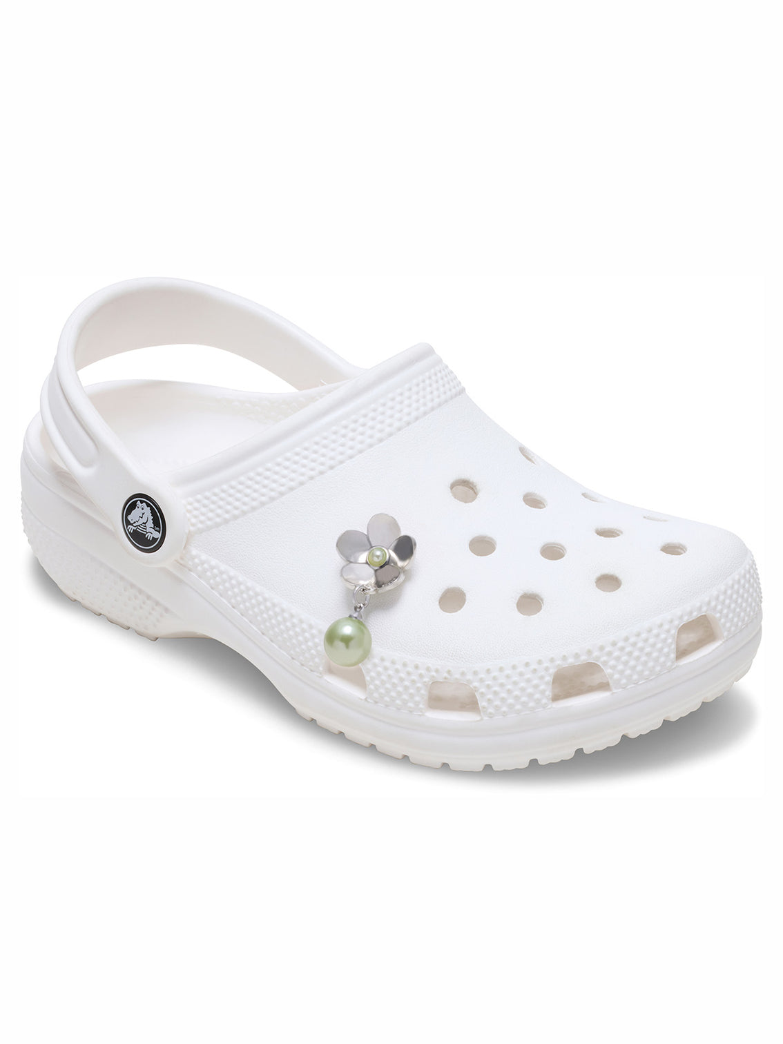 Jibbitz Perla Colgante con Flor Plateado Crocs