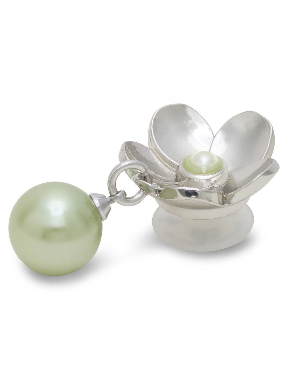 Jibbitz Perla Colgante con Flor Plateado Crocs