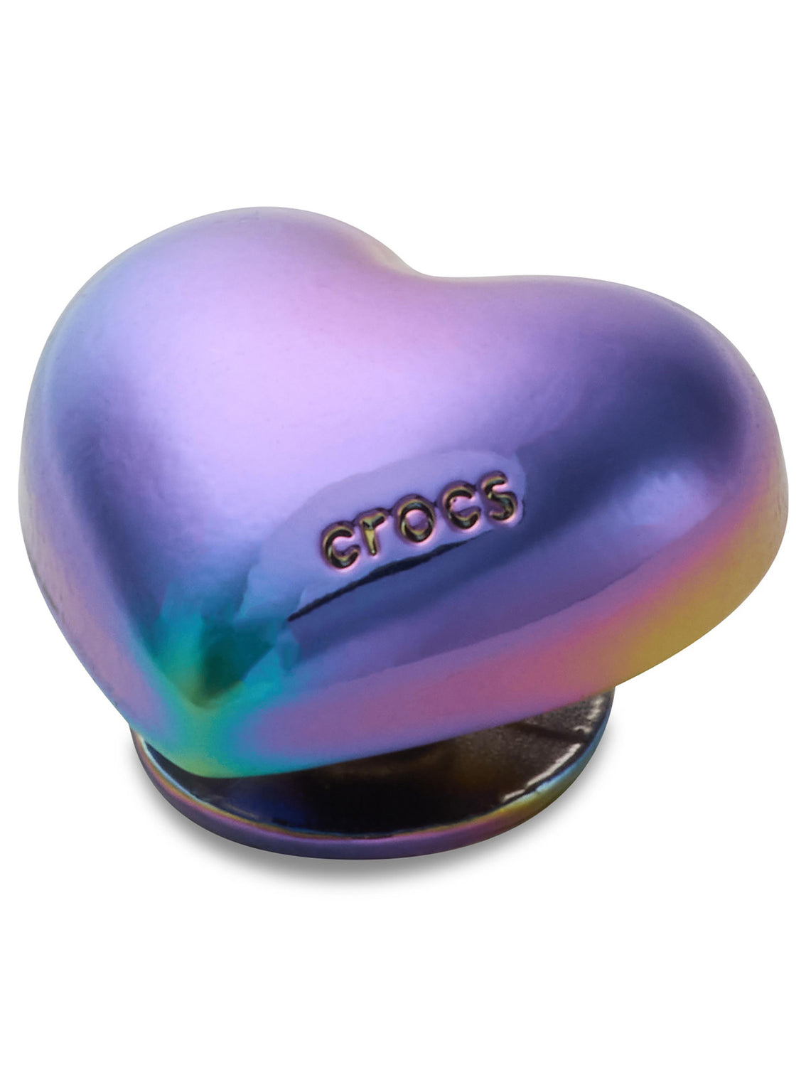 Jibbitz Corazón Tornasol Metalizada Crocs