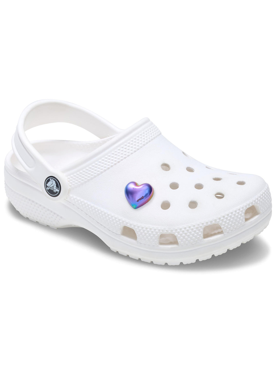 Jibbitz Corazón Tornasol Metalizada Crocs