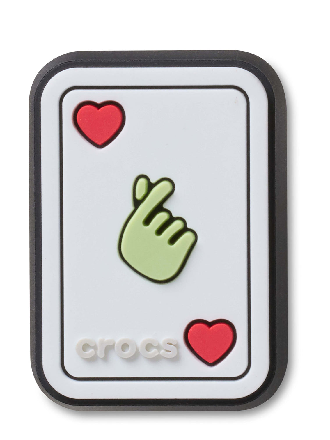Jibbitz Carta de Corazón Blanco Crocs