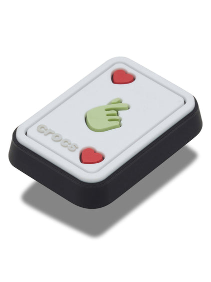 Jibbitz Carta de Corazón Blanco Crocs