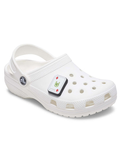 Jibbitz Carta Diamante Rock On Blanco Crocs