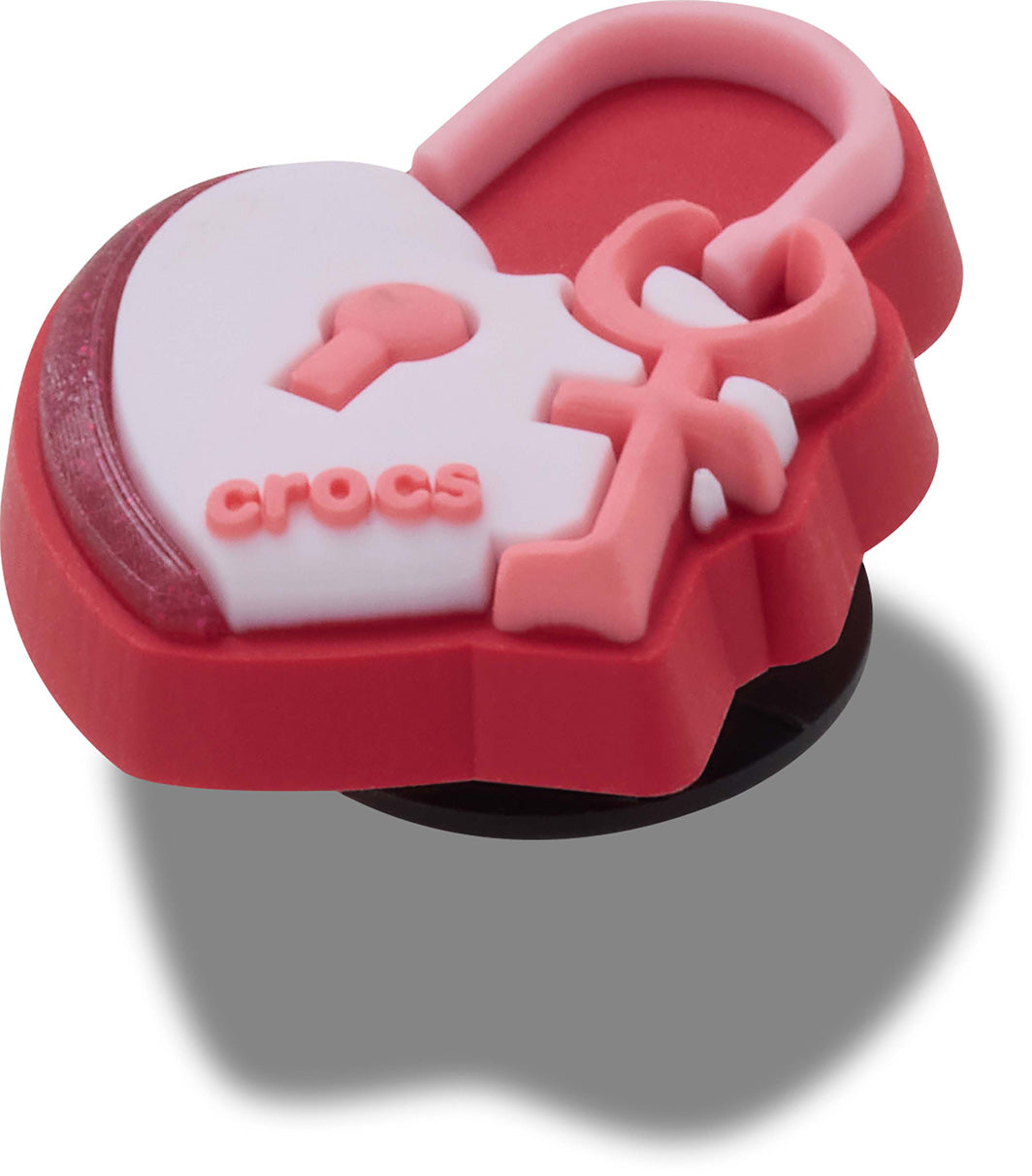 Jibbitz Candado Corazón Con Llave Rojo Crocs