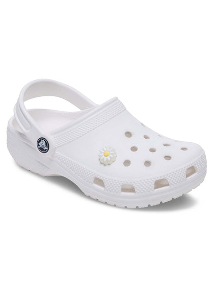 Jibbitz Flor Margarita Blanco Crocs
