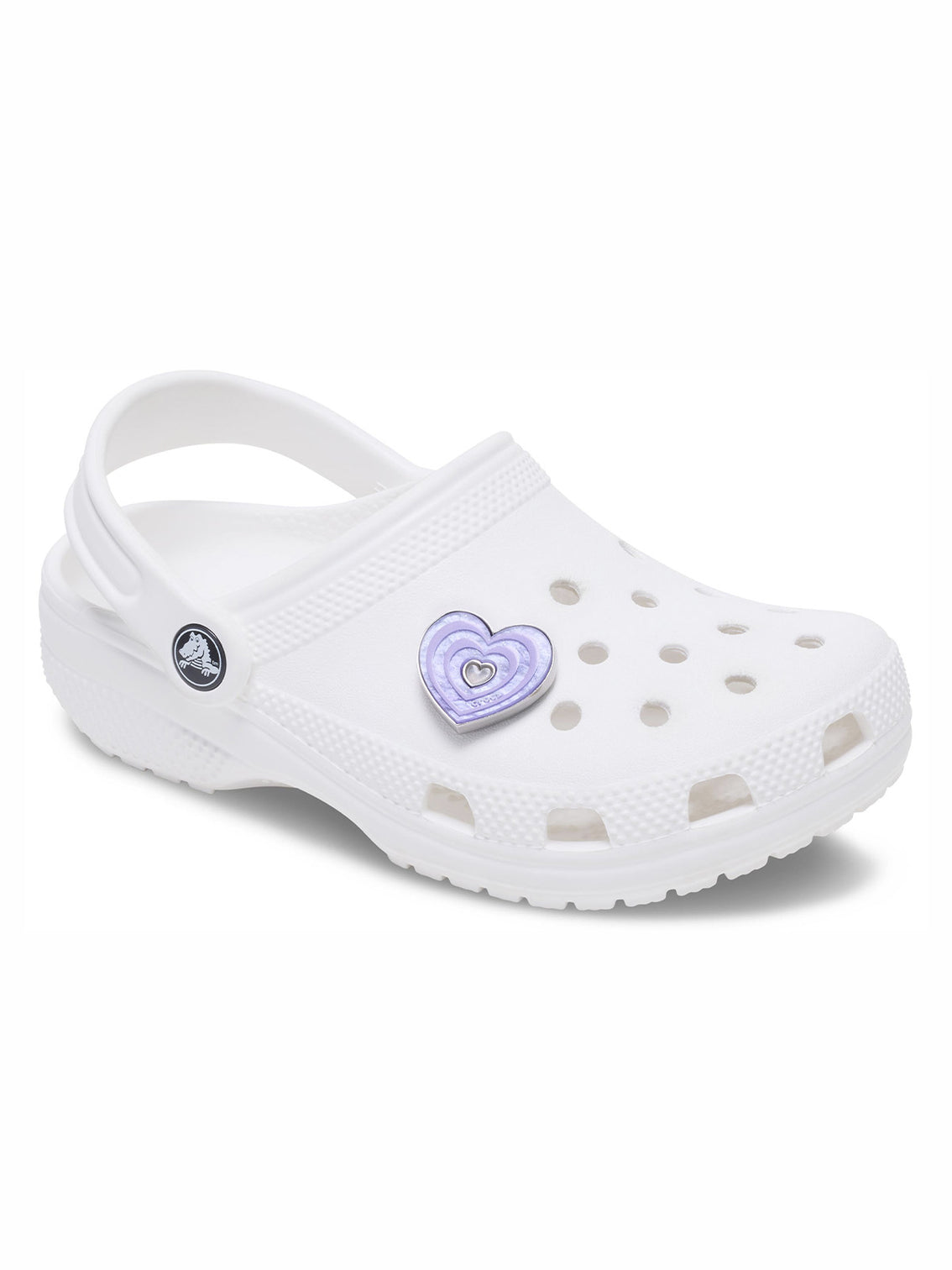 Jibbitz Corazón Púrpura Jaspeado Crocs