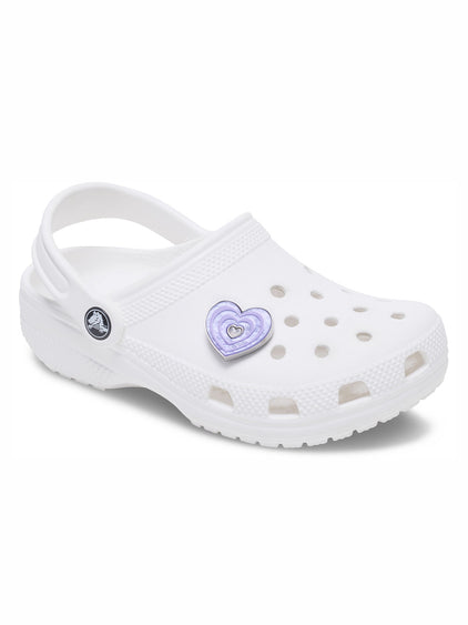 Jibbitz Corazón Púrpura Jaspeado Crocs