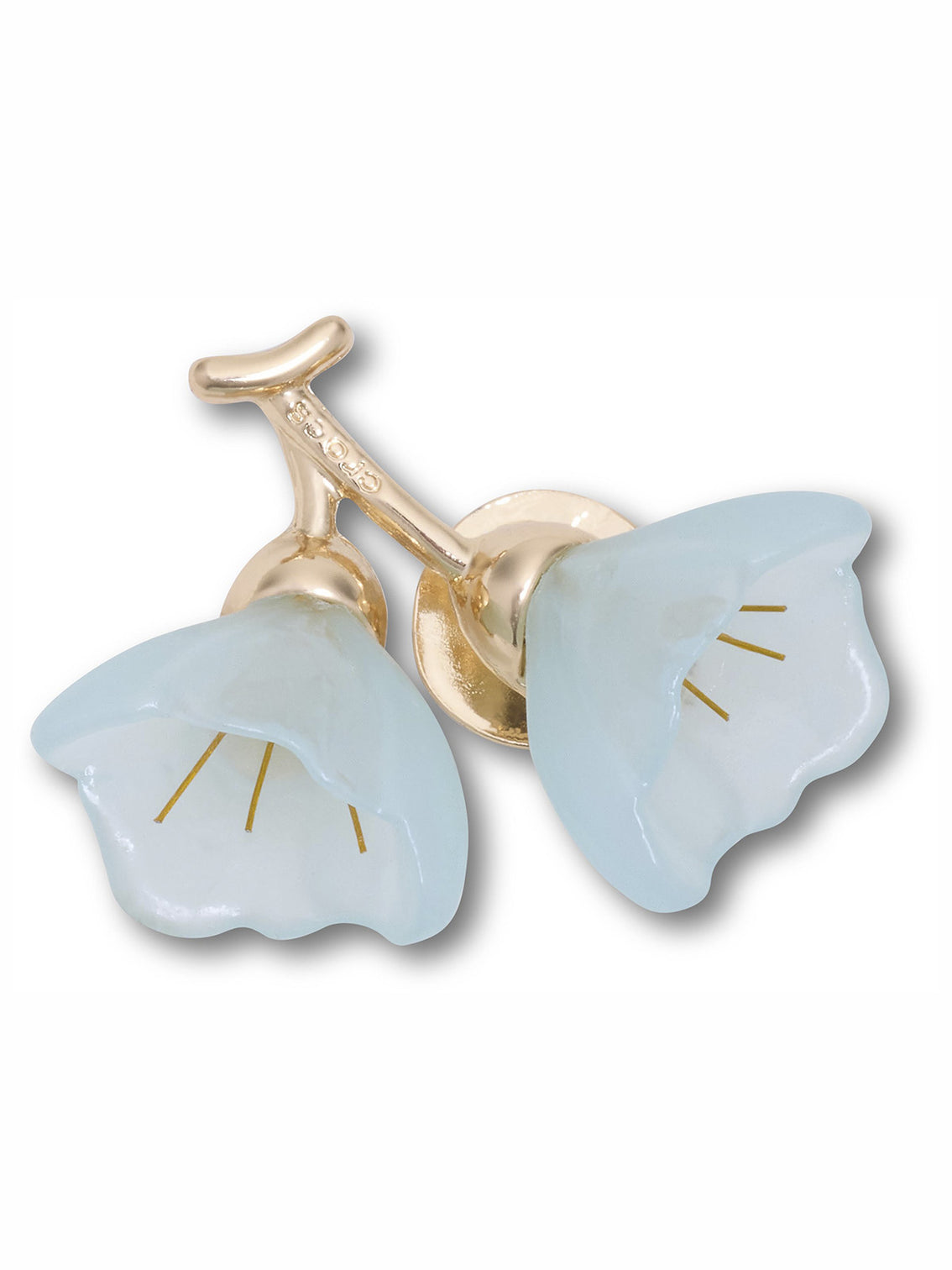 Jibbitz Flores Azul y Dorada Crocs