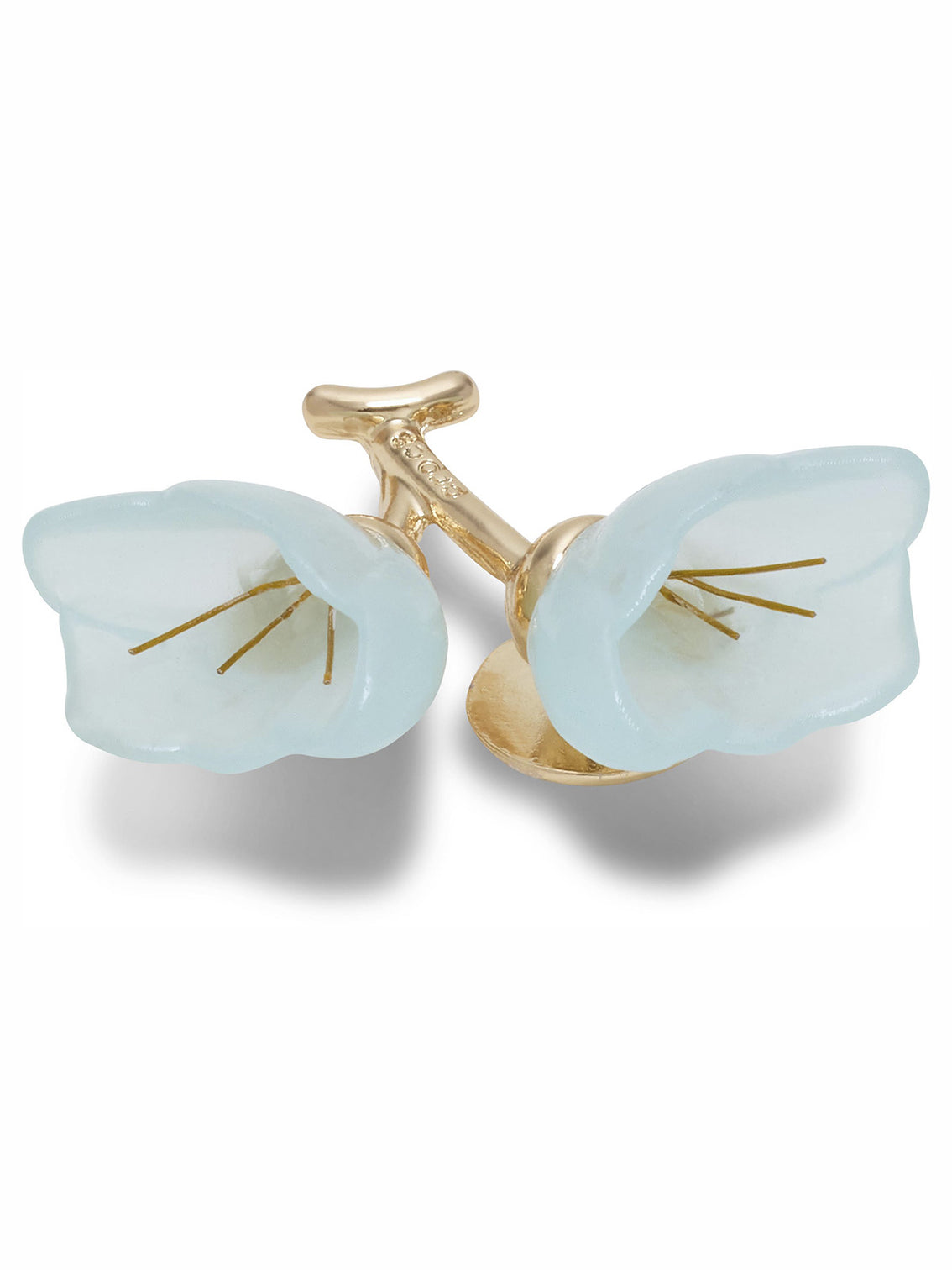 Jibbitz Flores Azul y Dorada Crocs