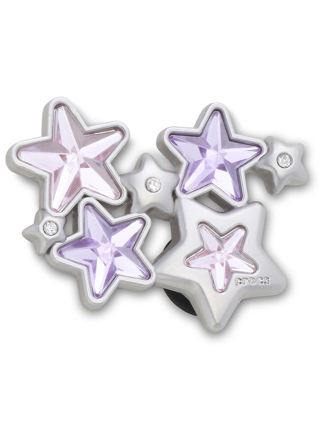 Jibbitz Grupo de Estrellas de Gemas Púrpuras y Rosas Crocs