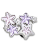 Jibbitz Grupo de Estrellas de Gemas Púrpuras y Rosas Crocs