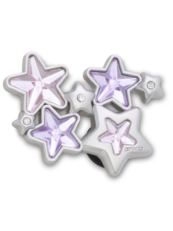 Jibbitz Grupo de Estrellas de Gemas Púrpuras y Rosas Crocs