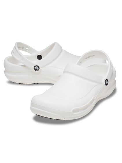 Zueco Unisex Bistro Work Clog Blanco Crocs