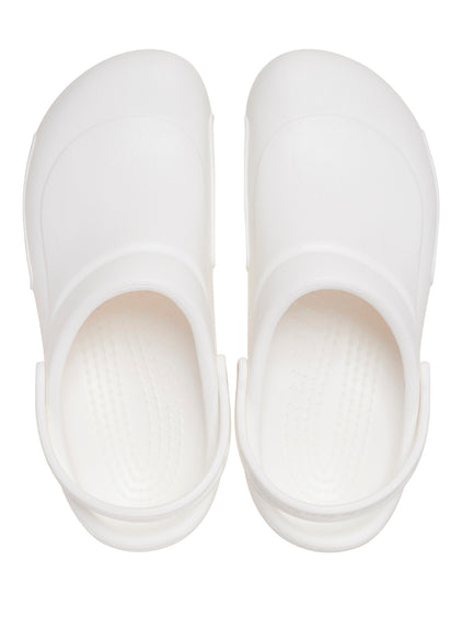 Zueco Unisex Bistro Work Clog Blanco Crocs